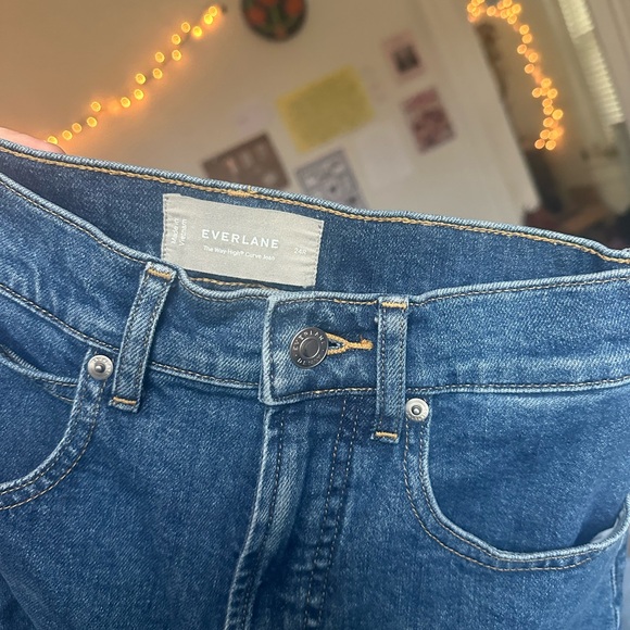 Everlane “The Way High Curve Jean” size 24 with 27” inseam - Picture 3 of 4